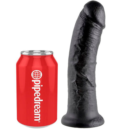 Dildo Realista Ergonómico Preto 20.3 CM