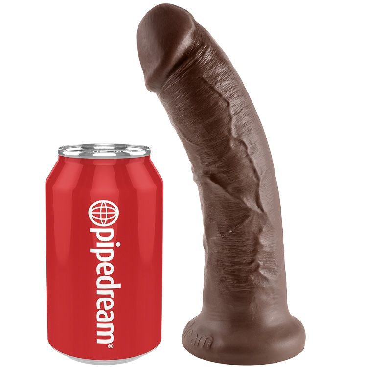 Dildo Realista 8 Polegadas Marrom 20.3 cm