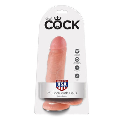 Dildo Realista Carne com Bolas - 17.8 cm