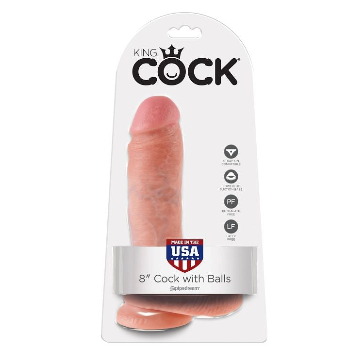 Dildo Realista de 20.3 cm com Bolas