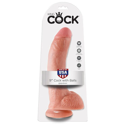 Dildo Realista com Bolas, Tom de Carne 22.9 cm