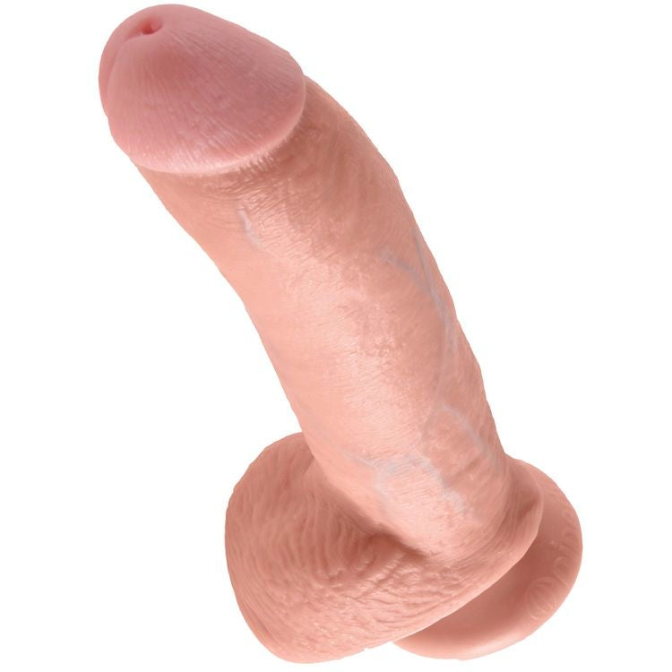 Dildo Realista com Bolas, Tom de Carne 22.9 cm