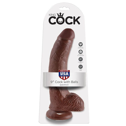 Dildo Realista Castanho com Bolas 22.9 cm