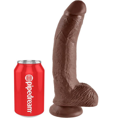 Dildo Realista Castanho com Bolas 22.9 cm