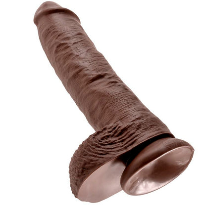 Dildo Realista Castanho com Bolas 25.4 cm
