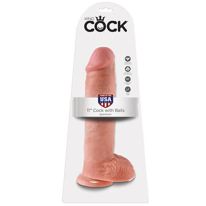 Dildo Realista Carne com Bolas 28 cm