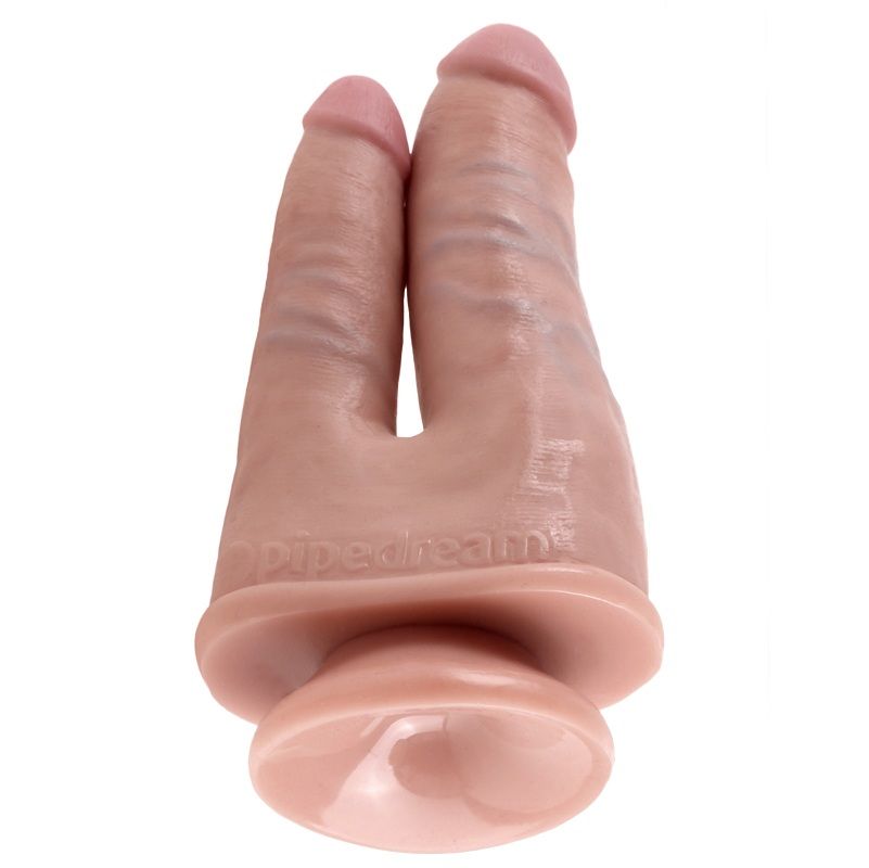 Dildo Duplo Realista Cor de Carne
