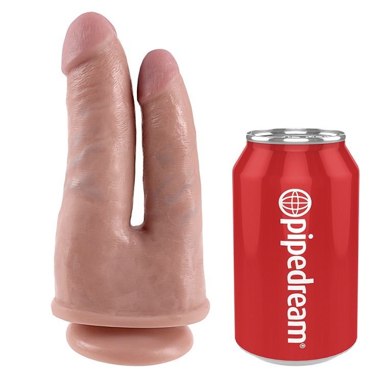 Dildo Duplo Realista Cor de Carne