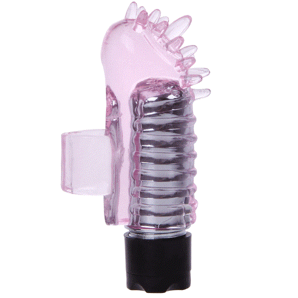 Vibrador de dedo BAILE Mini Silicone com design ergonómico para estimulação precisa.