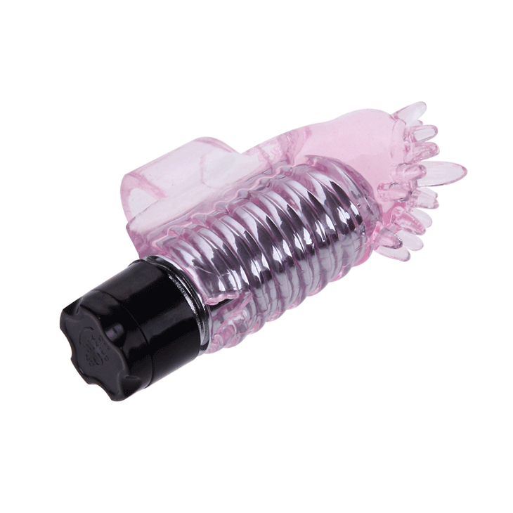 Vibrador de dedo BAILE Mini Silicone com design ergonómico para estimulação precisa.