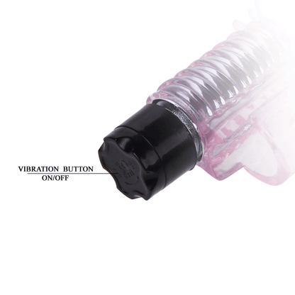 Vibrador de dedo BAILE Mini Silicone com design ergonómico para estimulação precisa.