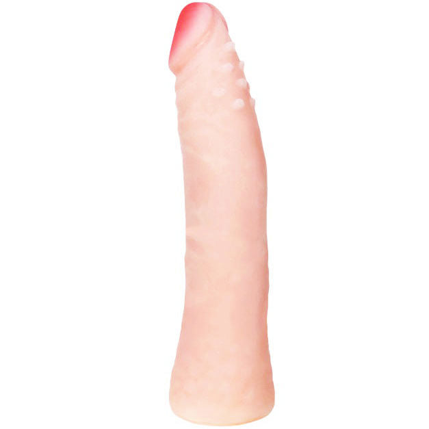 Close-up do BAILE Dildo Realista de Silicone Skin Touch 19 cm, mostrando sua textura e detalhes.