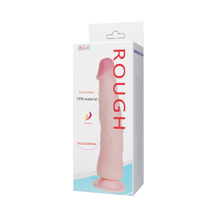 Close-up do Dildo Realista Vibrador BAILE LOVECLONE 22.3 CM, mostrando sua textura e detalhes realistas.