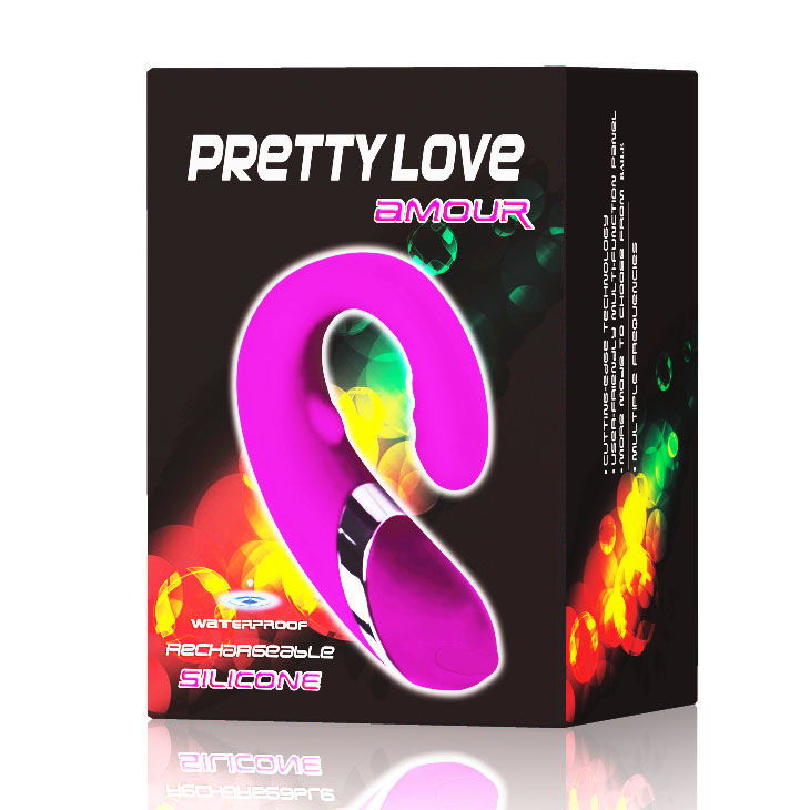 Estimulador de Próstata e Ponto G PRETTY LOVE Amour Lilás com 12 funções de vibração