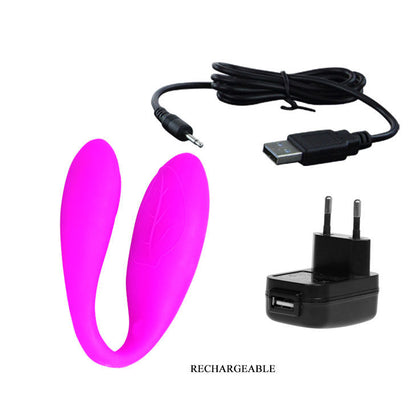 Vibrador Pretty Love Fascination Lilac para estimulação clitoriana, ponto G e anal.