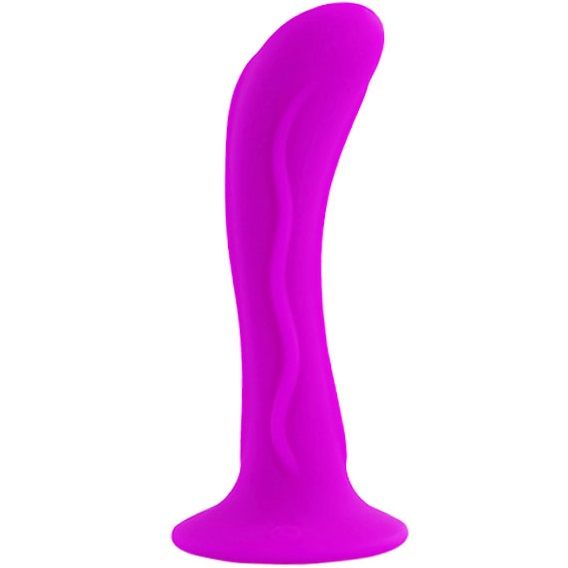 Close-up do BAILE Plugue Anal Soft Touch com Ventosa Curvo Unissexo, destacando seu design ergonômico e material seguro.