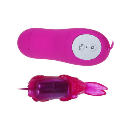 Close-up do Vibrador Coelho Secreto PRETTY LOVE lilás, destacando suas orelhinhas estimulantes e corpo ergonómico.