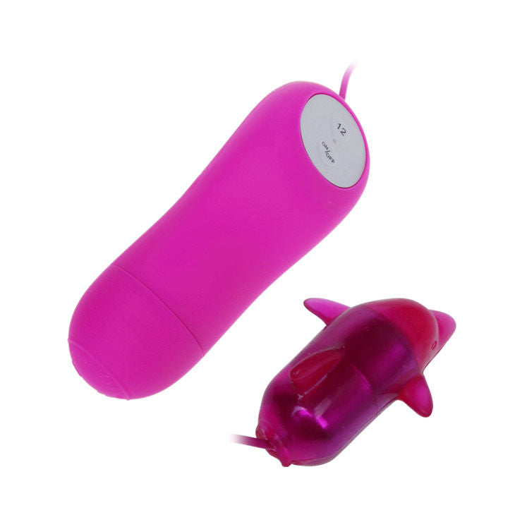 PRETTY LOVE Vibrador Golfinho Secreto com 12 Funções, em silicone lilás.