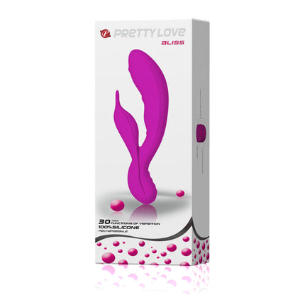 PRETTY LOVE Massageador Lilac Bliss Recarregável, design elegante em silicone roxo