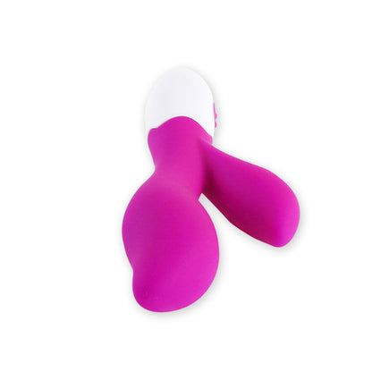 Close-up do PRETTY LOVE Vibrador Newman em lilás e branco, mostrando design ergonómico.