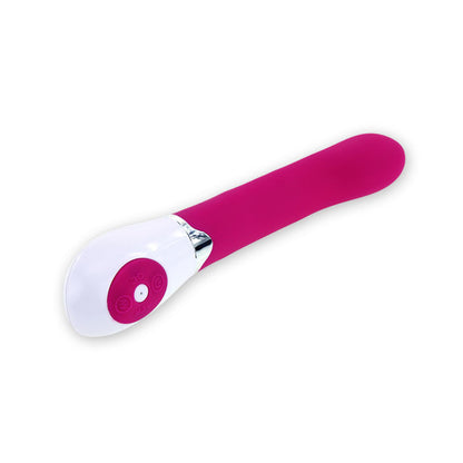 PRETTY LOVE Vibrador Daniel de silicone roxo e branco com 30 funções de vibração.
