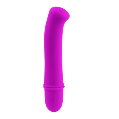 Mini vibrador PRETTY LOVE Antony lilás em silicone com 10 modos de vibração para estimulação íntima.