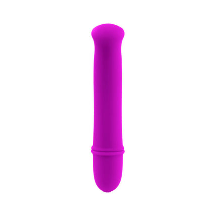 Mini vibrador PRETTY LOVE Antony lilás em silicone com 10 modos de vibração para estimulação íntima.