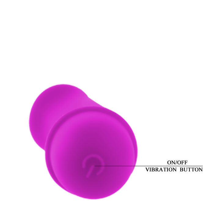 Mini vibrador PRETTY LOVE Antony lilás em silicone com 10 modos de vibração para estimulação íntima.