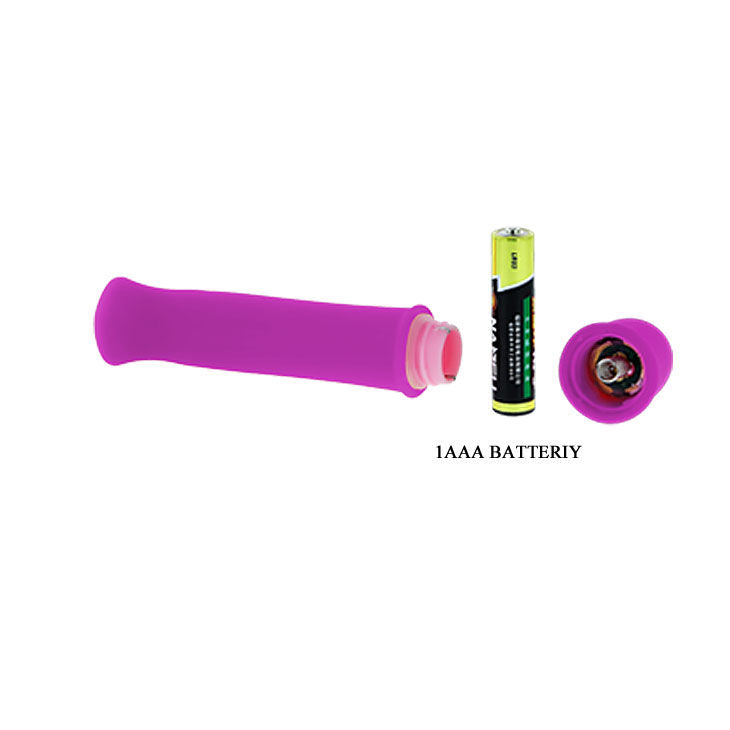 Mini vibrador PRETTY LOVE Antony lilás em silicone com 10 modos de vibração para estimulação íntima.