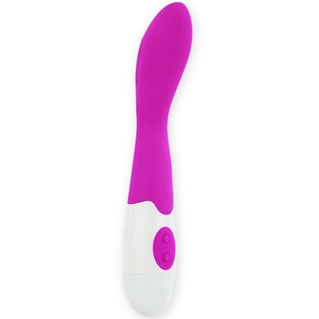 Vibrador Pretty Love Bishop em lilás e branco com design ergonómico