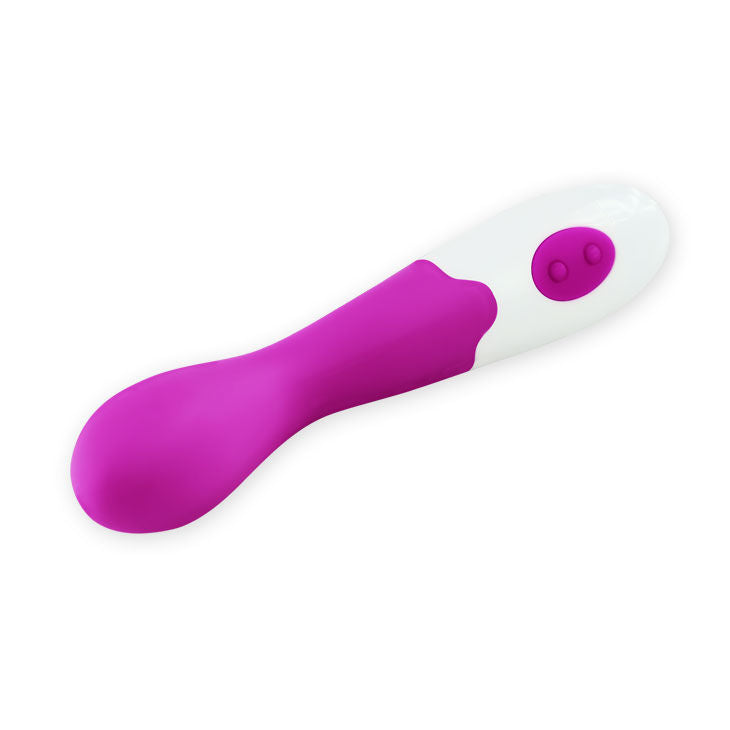 Vibrador Pretty Love Bishop em lilás e branco com design ergonómico