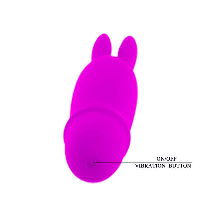 Pretty Love Mini Vibrador Boyce Lilás, detalhe do design ergonómico e material de silicone suave.