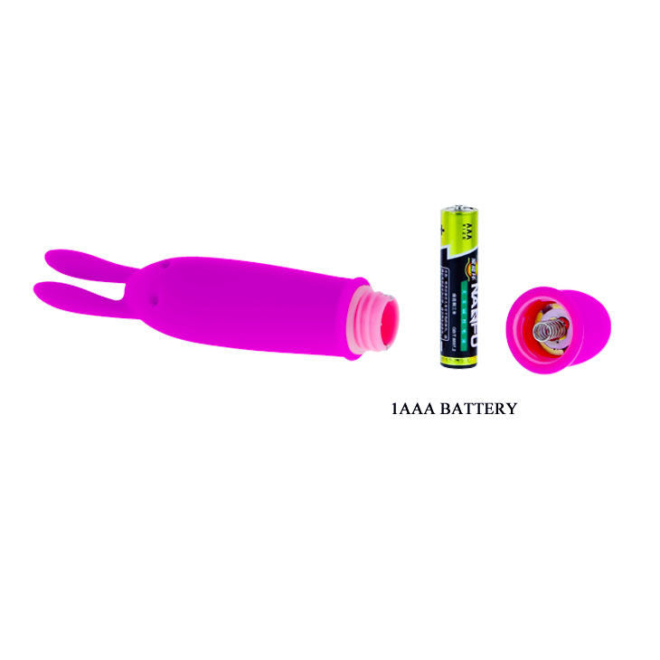 Pretty Love Mini Vibrador Boyce Lilás, detalhe do design ergonómico e material de silicone suave.
