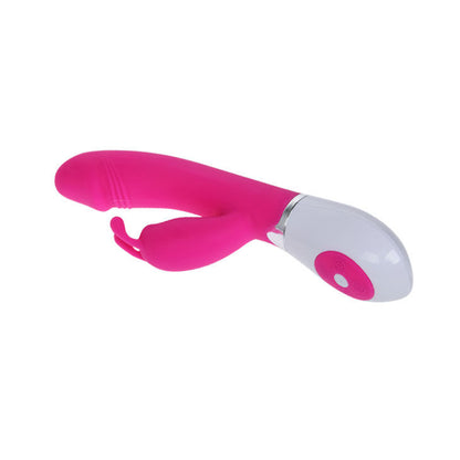 Vibrador PRETTY LOVE Gena com controlo de voz e estimulador clitoriano, em silicone suave.