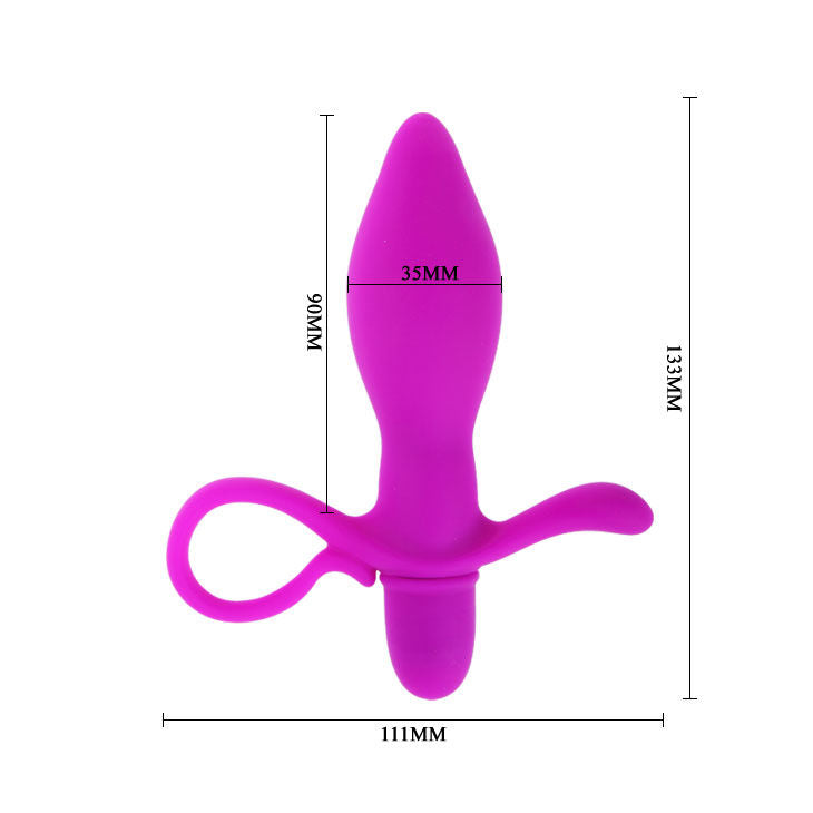 Vibrador Pretty Love Taylor de silicone com estimulador de clitóris e ponto G.