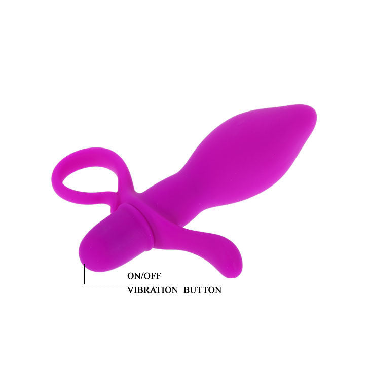 Vibrador Pretty Love Taylor de silicone com estimulador de clitóris e ponto G.