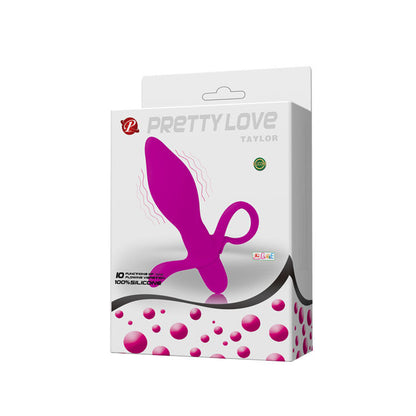 Vibrador Pretty Love Taylor de silicone com estimulador de clitóris e ponto G.