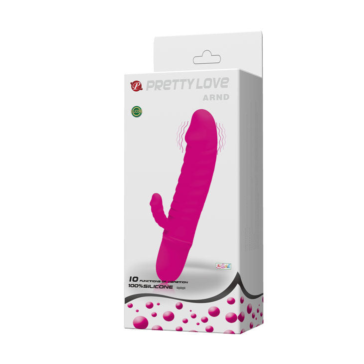 Vibrador PRETTY LOVE Arnd Mini Lilás de silicone com 10 funções vibratórias.