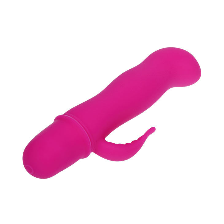 Close-up do PRETTY LOVE Vibrador Mini Blithe Lilás, mostrando seu design ergonômico e a qualidade do silicone.