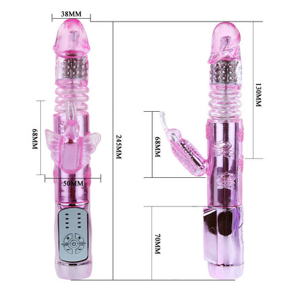Vibrador BAILE Coelho Borboleta Pulsante com dupla estimulação e design ergonómico para prazer intenso.