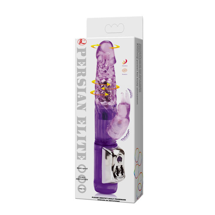 Vibrador Rabbit Persinal Elite BAILE com dupla rotação para estimulação clitoriana e ponto G.