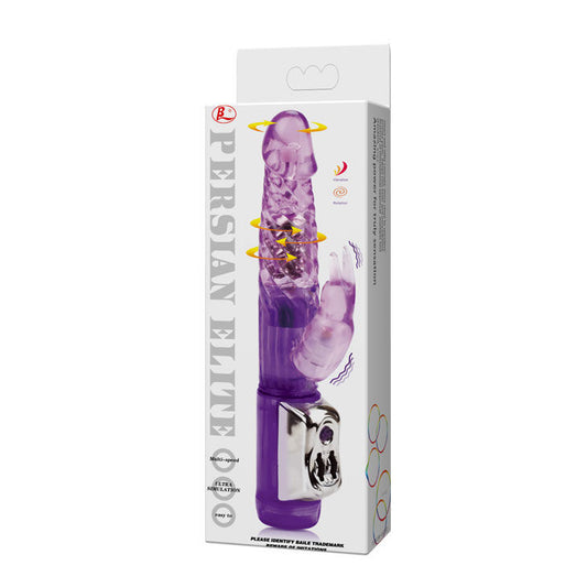 Vibrador Rabbit Persinal Elite BAILE com dupla rotação para estimulação clitoriana e ponto G.