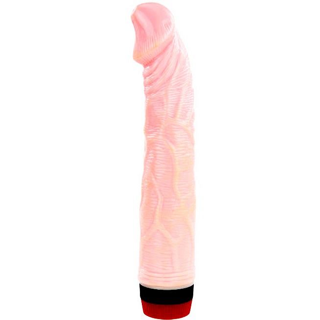 Close-up do vibrador realista BAILE Rockin Dong com vibração multivelocidade.