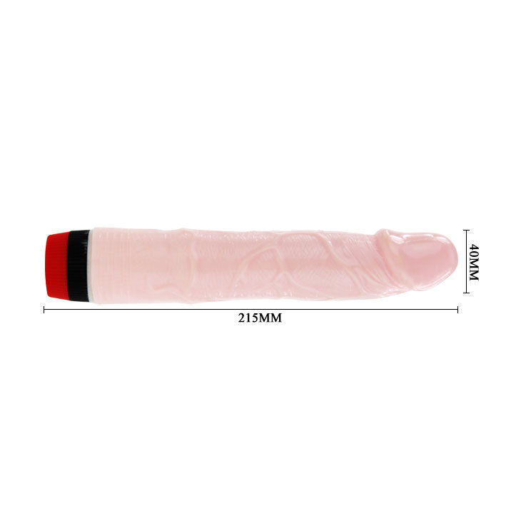 Detalhe do Vibrador Realista BAILE Rockin Dong Cyber Skin III com textura e veias visíveis