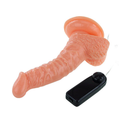 Close-up do Vibrador Realista Rotativo BAILE Super Rota Dong com Ventosa