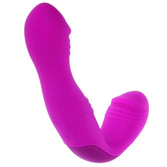 PRETTY LOVE Angelo Arnês Vibratório Recarregável Lila em silicone médico.