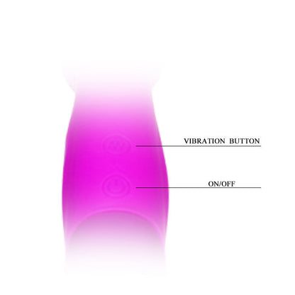 Arnês dildo vibratório Pretty Love Beau Lilac com design ergonómico e sem alças