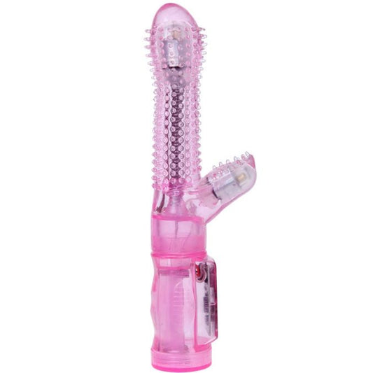 Vibrador íntimo BAILE Amante Tease Lilac de gelatina com dupla estimulação e design ergonómico.
