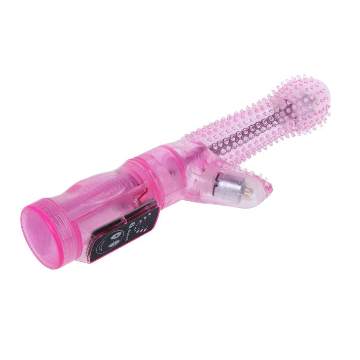 Vibrador íntimo BAILE Amante Tease Lilac de gelatina com dupla estimulação e design ergonómico.