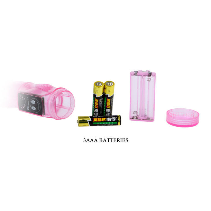 Vibrador íntimo BAILE Amante Tease Lilac de gelatina com dupla estimulação e design ergonómico.